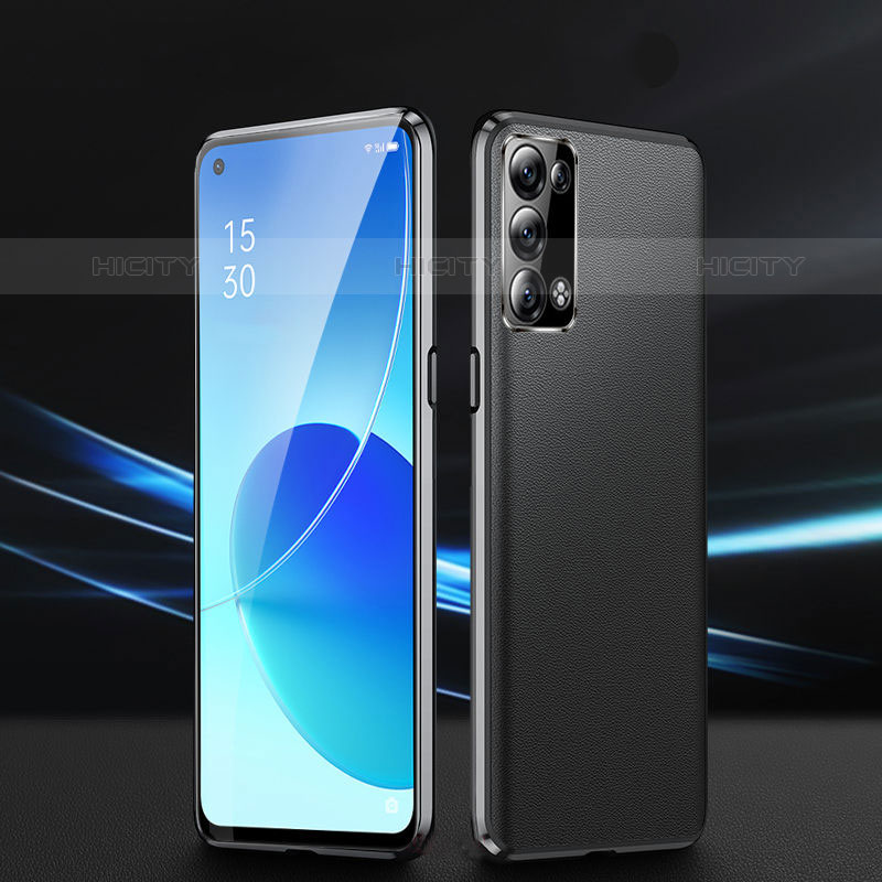 Custodia Lusso Alluminio Cover 360 Gradi P01 per Oppo Reno6 Pro 5G