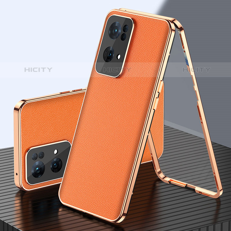 Custodia Lusso Alluminio Cover 360 Gradi P01 per Oppo Reno7 Pro 5G