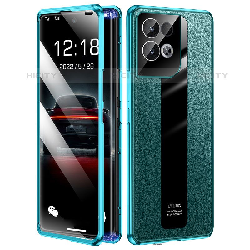 Custodia Lusso Alluminio Cover 360 Gradi P01 per Oppo Reno8 5G