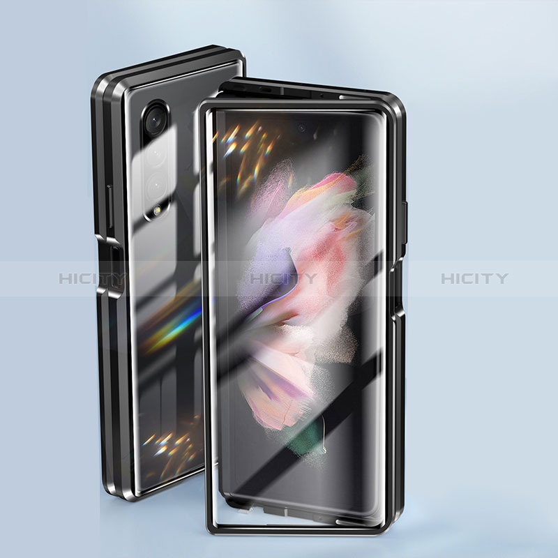 Custodia Lusso Alluminio Cover 360 Gradi P01 per Samsung Galaxy Z Fold3 5G