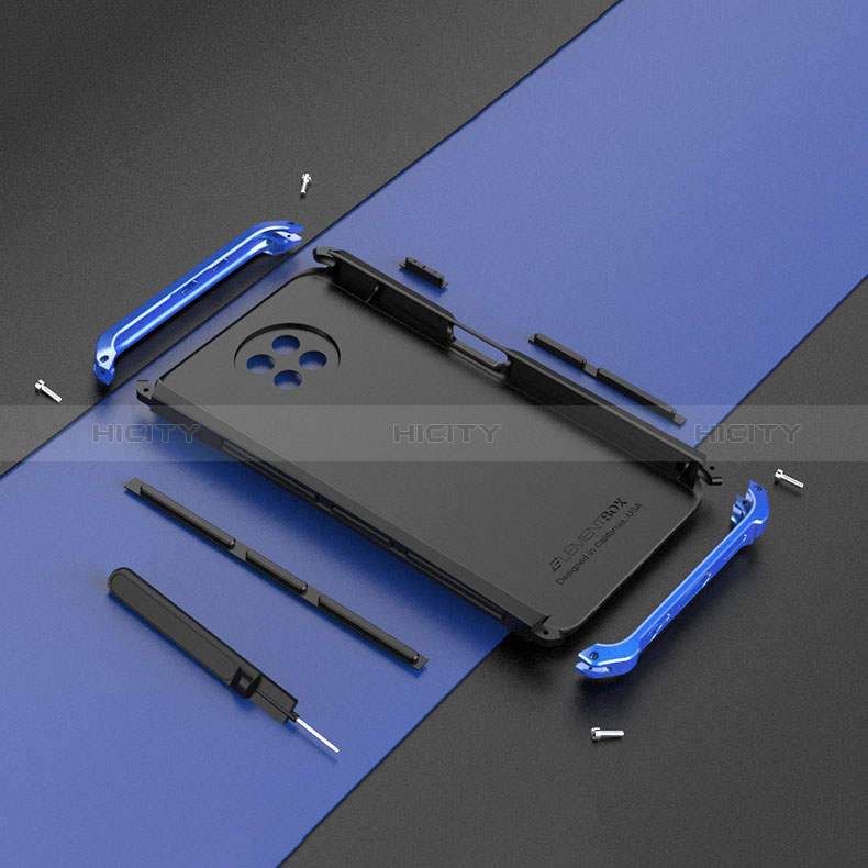 Custodia Lusso Alluminio Cover 360 Gradi P01 per Xiaomi Redmi Note 9 5G