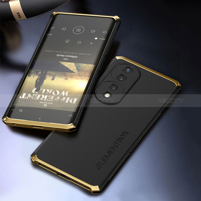 Custodia Lusso Alluminio Cover 360 Gradi per Huawei Honor 70 Pro 5G