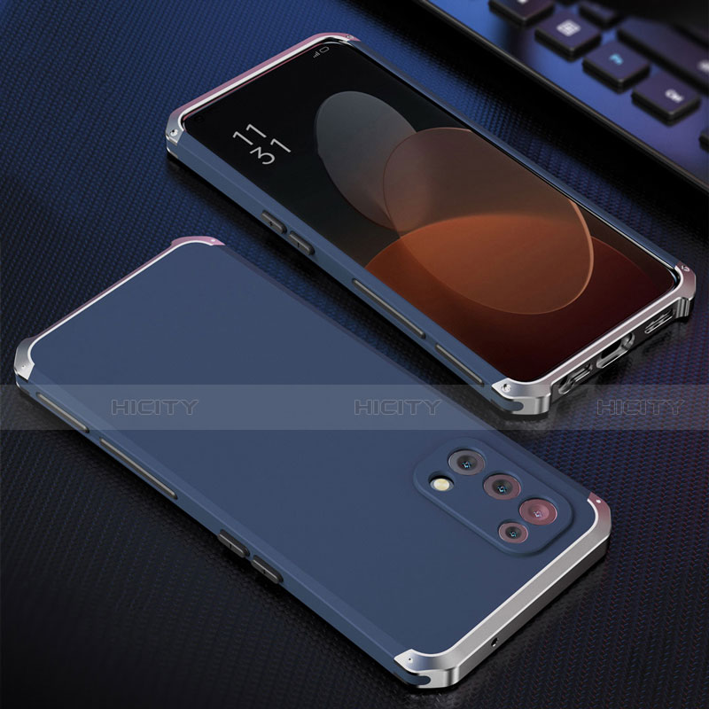 Custodia Lusso Alluminio Cover 360 Gradi per Oppo Find X3 Lite 5G