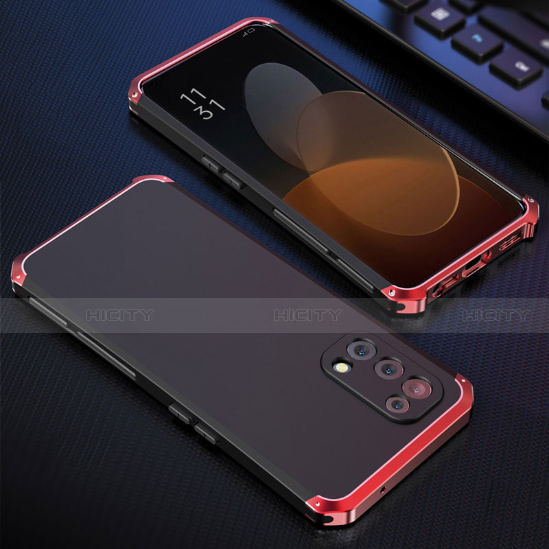 Custodia Lusso Alluminio Cover 360 Gradi per Oppo Find X3 Lite 5G