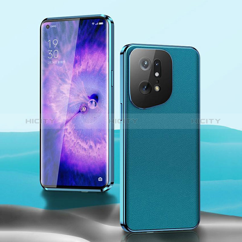 Custodia Lusso Alluminio Cover 360 Gradi per Oppo Find X5 5G