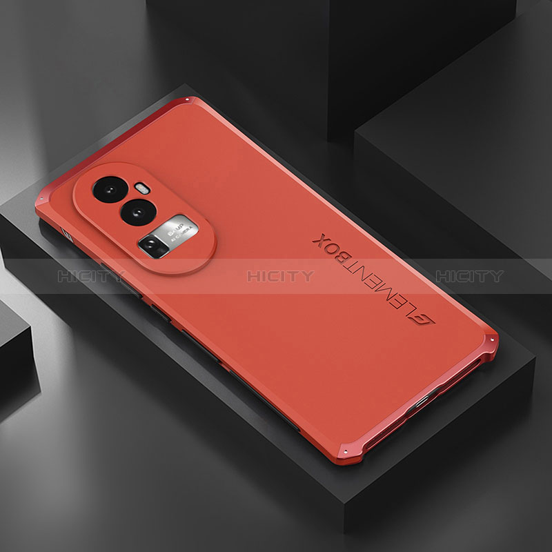 Custodia Lusso Alluminio Cover 360 Gradi per Oppo Reno10 Pro+ Plus 5G