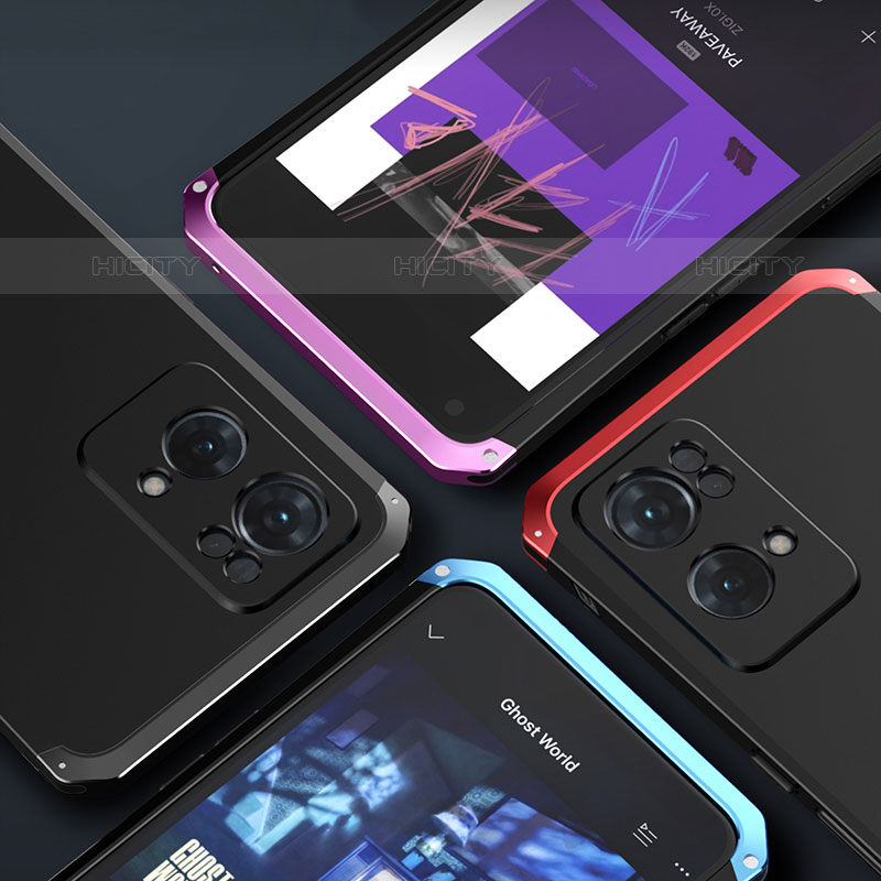 Custodia Lusso Alluminio Cover 360 Gradi per Oppo Reno7 Pro 5G