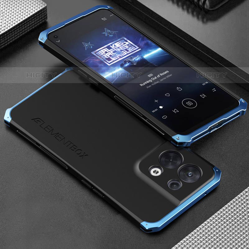 Custodia Lusso Alluminio Cover 360 Gradi per Oppo Reno9 5G