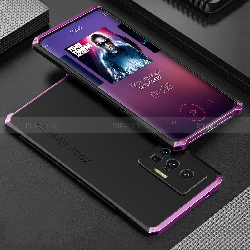 Custodia Lusso Alluminio Cover 360 Gradi per Vivo X70 Pro 5G