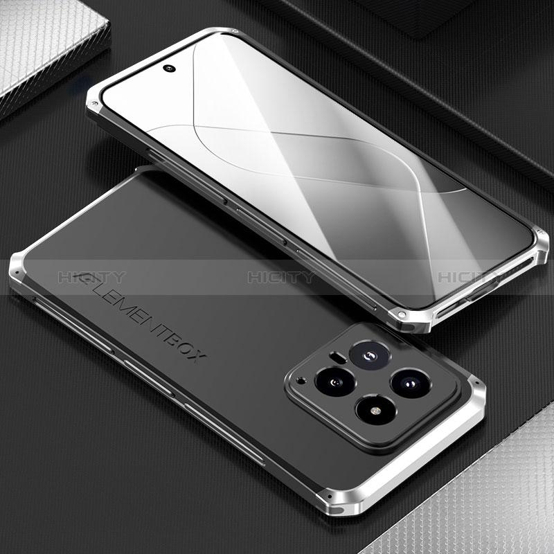 Custodia Lusso Alluminio Cover 360 Gradi per Xiaomi Mi 14 Pro 5G