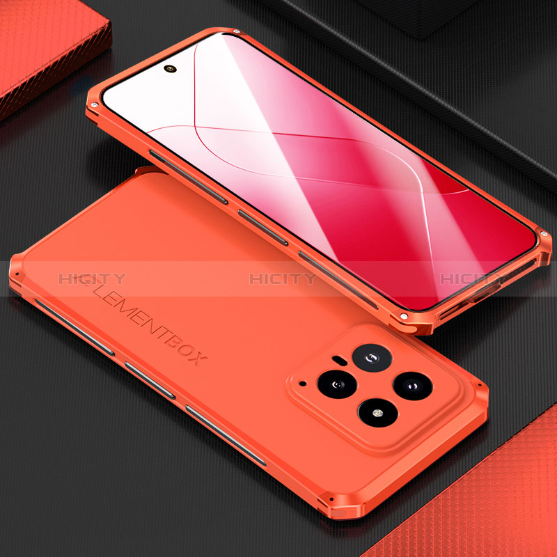 Custodia Lusso Alluminio Cover 360 Gradi per Xiaomi Mi 14 Pro 5G