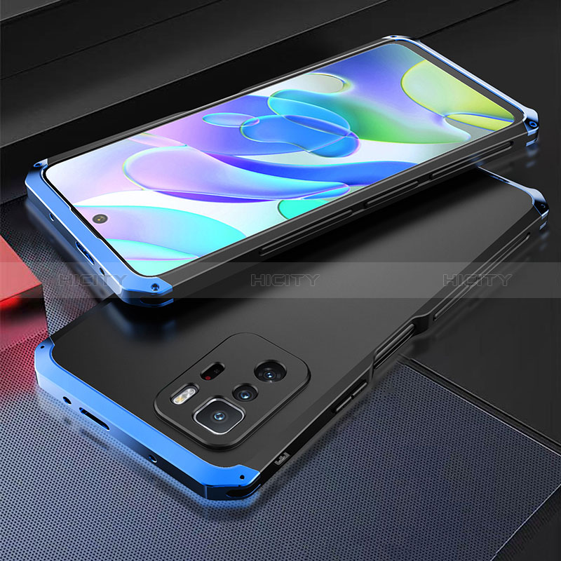 Custodia Lusso Alluminio Cover 360 Gradi per Xiaomi Redmi Note 10 Pro 5G