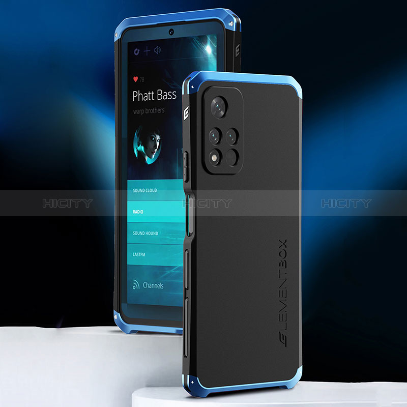 Custodia Lusso Alluminio Cover 360 Gradi per Xiaomi Redmi Note 11 Pro+ Plus 5G