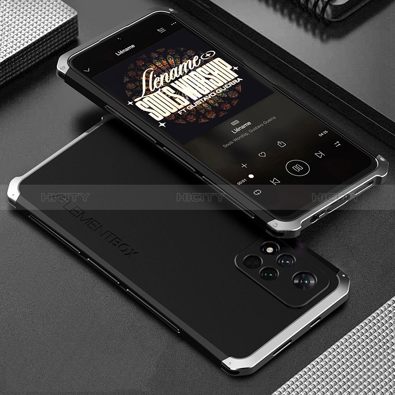 Custodia Lusso Alluminio Cover 360 Gradi per Xiaomi Redmi Note 11 Pro+ Plus 5G