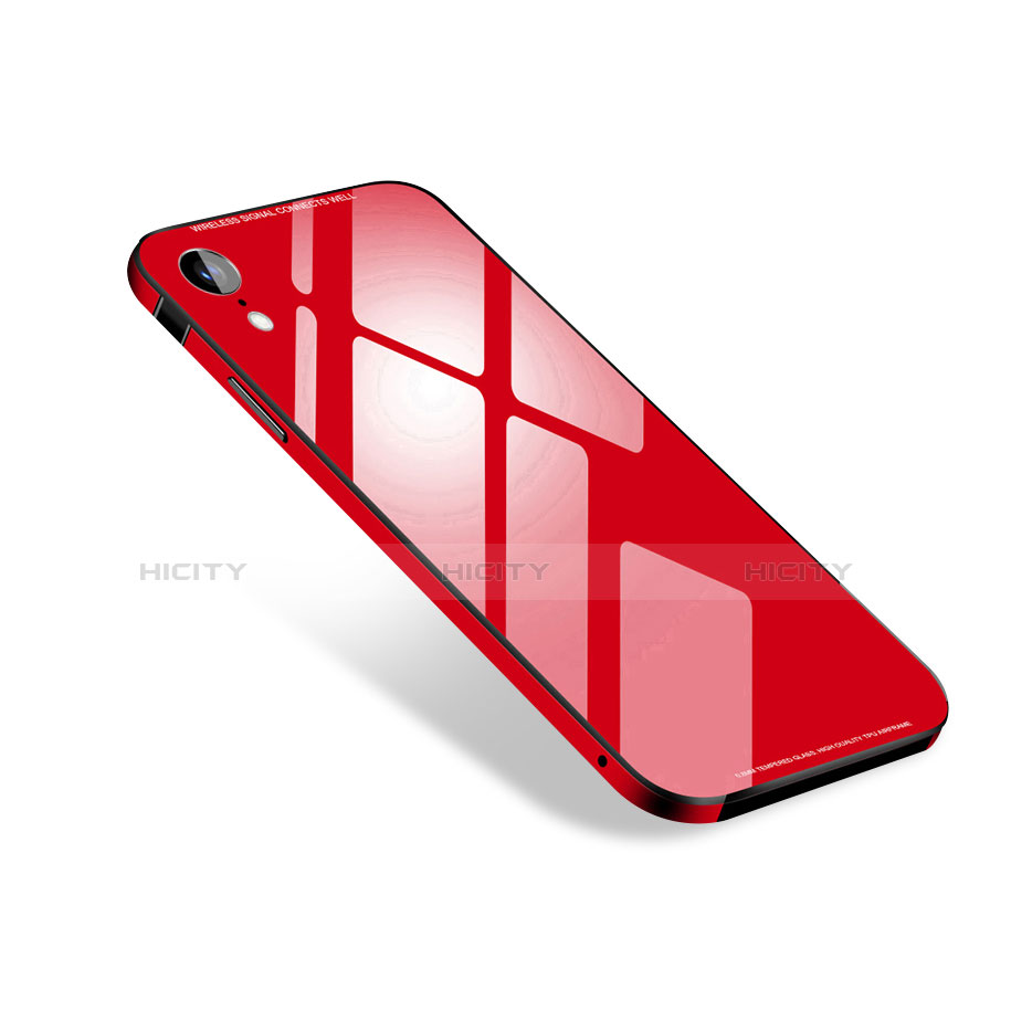 Custodia Lusso Alluminio Cover M01 per Apple iPhone XR Rosso