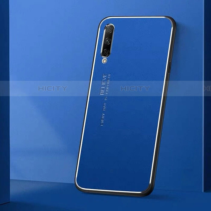 Custodia Lusso Alluminio Cover M01 per Huawei P Smart Pro (2019) Blu