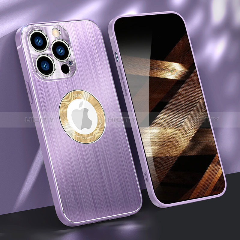 Custodia Lusso Alluminio Cover M08 per Apple iPhone 14 Pro Viola