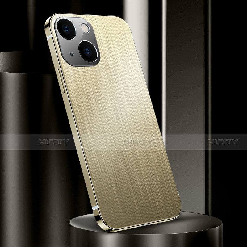 Custodia Lusso Alluminio Cover per Apple iPhone 15 Oro