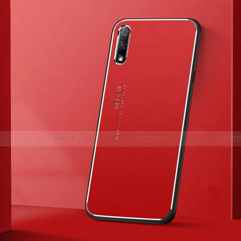 Custodia Lusso Alluminio Cover per Huawei Honor 9X Rosso