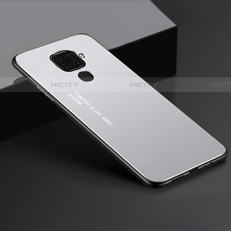 Custodia Lusso Alluminio Cover per Huawei Nova 5i Pro Argento