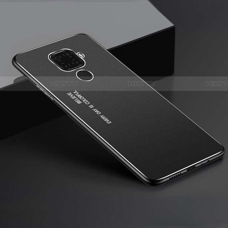 Custodia Lusso Alluminio Cover per Huawei Nova 5i Pro Nero