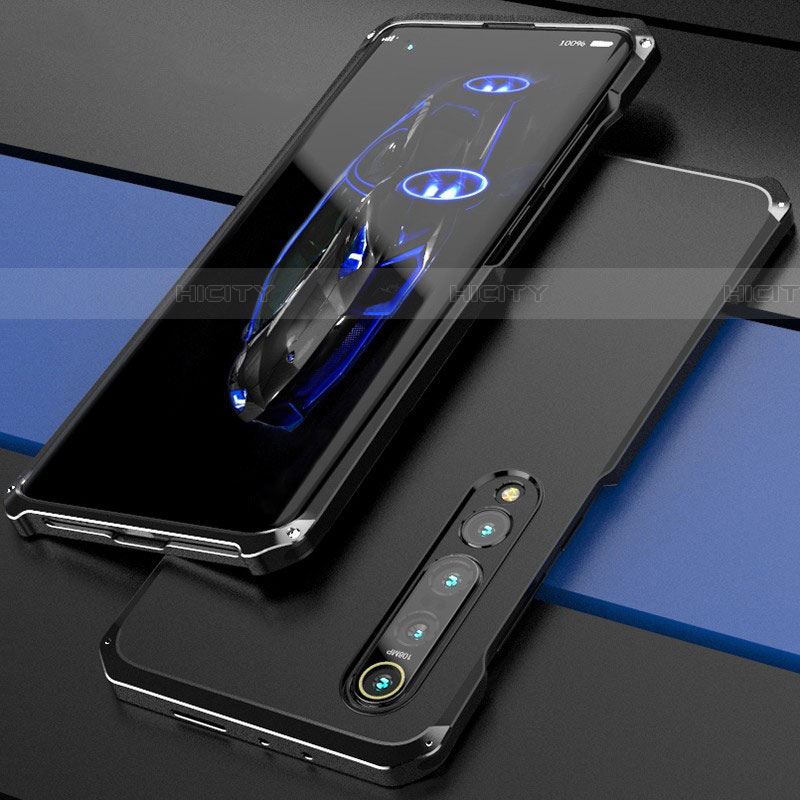 Custodia Lusso Alluminio Cover per Xiaomi Mi 10 Pro Nero