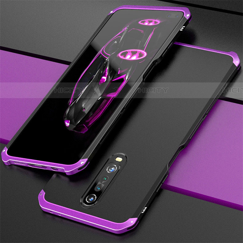 Custodia Lusso Alluminio Cover per Xiaomi Redmi K30i 5G Viola