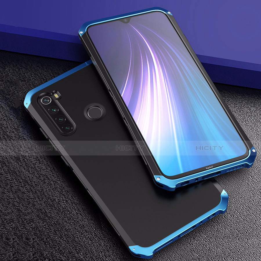 Custodia Lusso Alluminio Cover per Xiaomi Redmi Note 8 (2021)