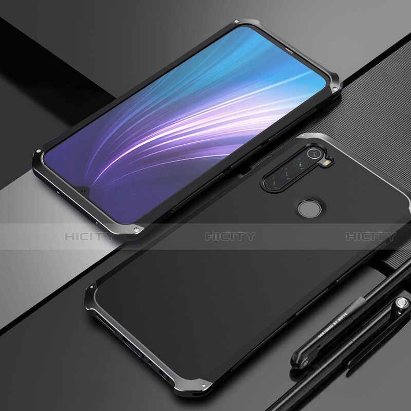 Custodia Lusso Alluminio Cover per Xiaomi Redmi Note 8 (2021)