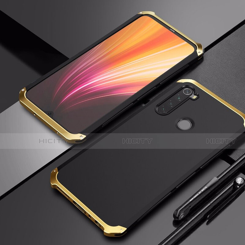 Custodia Lusso Alluminio Cover per Xiaomi Redmi Note 8 (2021)