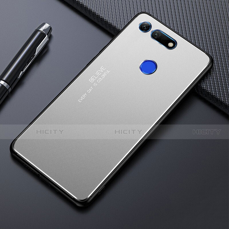 Custodia Lusso Alluminio Cover T01 per Huawei Honor V20 Argento