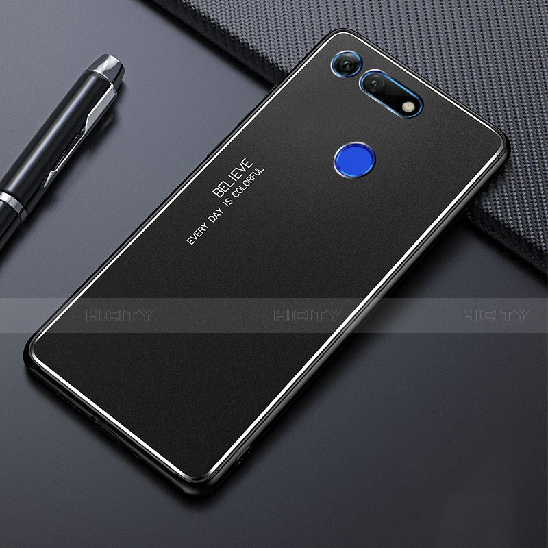 Custodia Lusso Alluminio Cover T01 per Huawei Honor V20 Nero