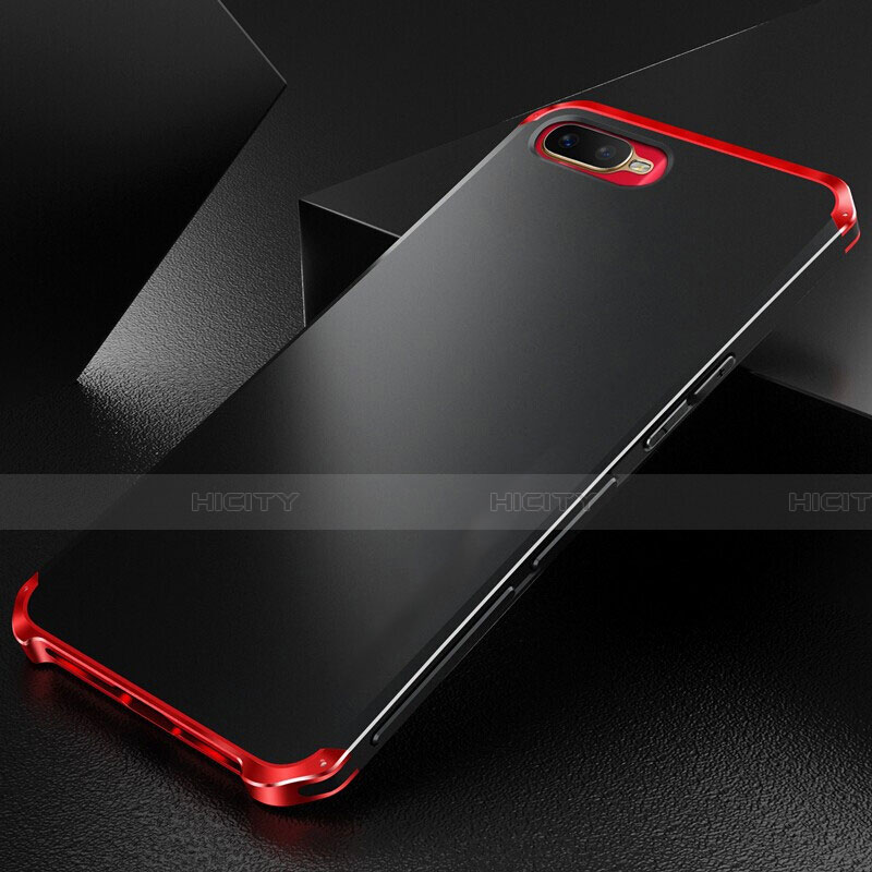 Custodia Lusso Alluminio Cover T01 per Oppo R15X Rosso