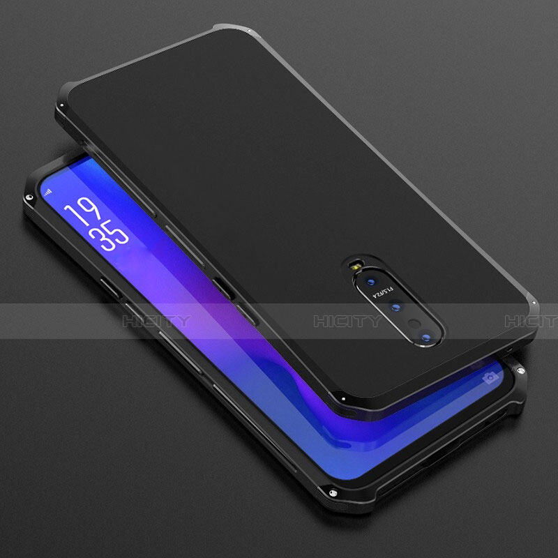 Custodia Lusso Alluminio Cover T01 per Oppo R17 Pro Nero