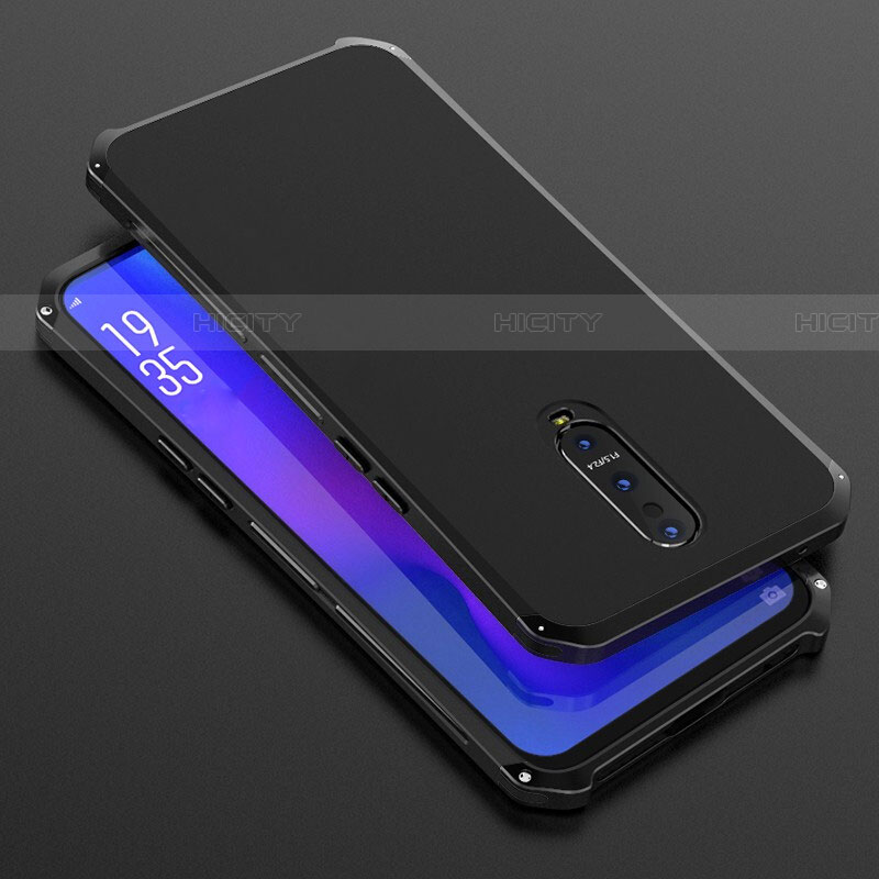 Custodia Lusso Alluminio Cover T01 per Oppo RX17 Pro Nero