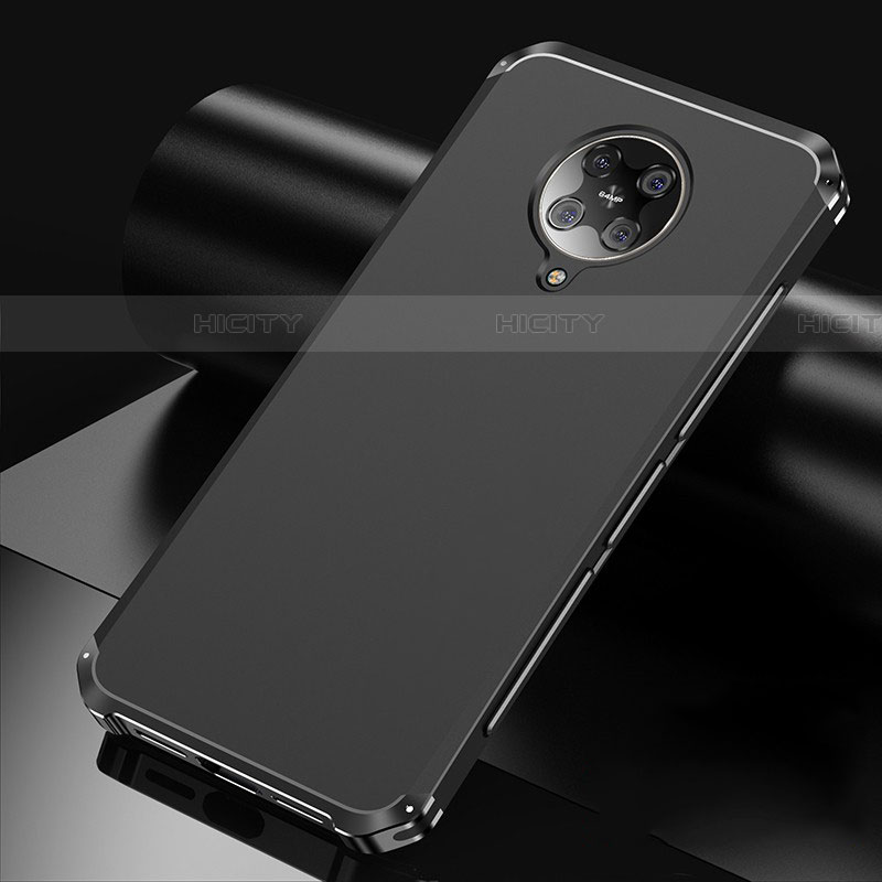 Custodia Lusso Alluminio Cover T01 per Xiaomi Poco F2 Pro Nero