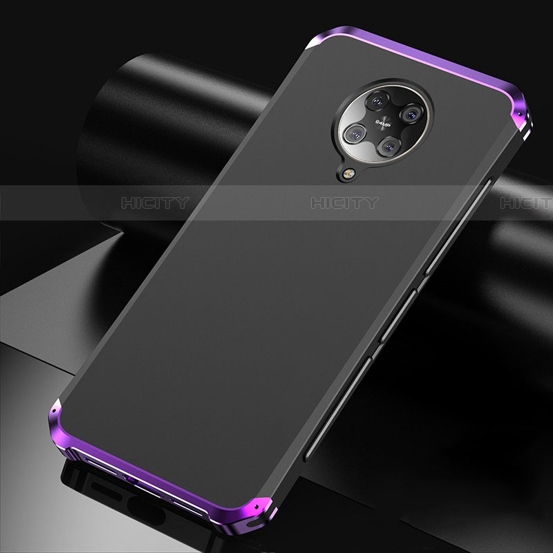 Custodia Lusso Alluminio Cover T01 per Xiaomi Redmi K30 Pro 5G Viola