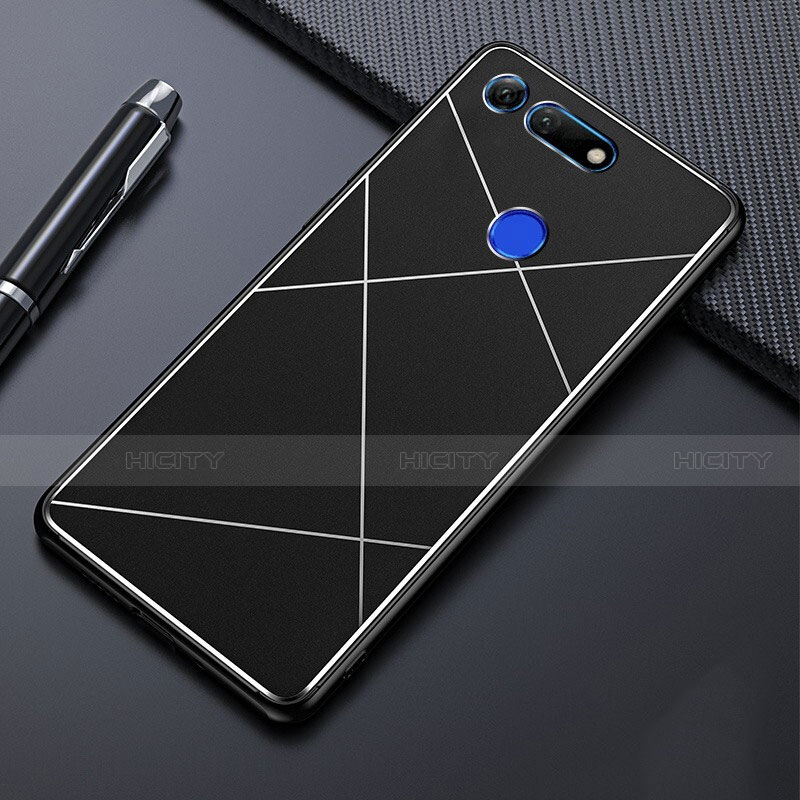 Custodia Lusso Alluminio Cover T02 per Huawei Honor V20 Nero