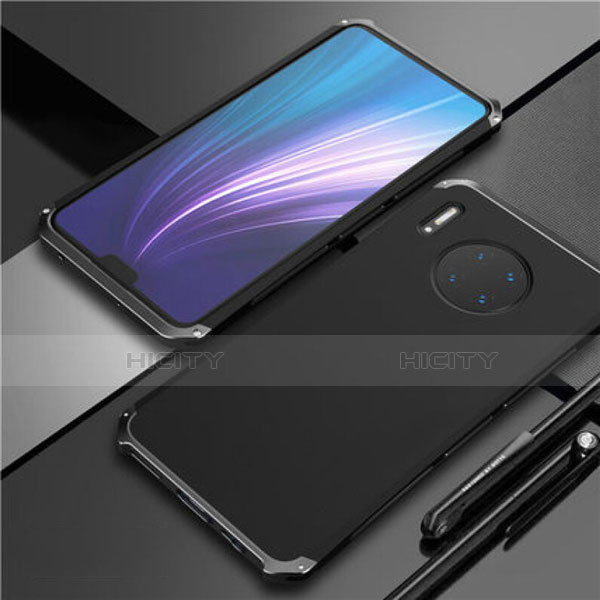 Custodia Lusso Alluminio Cover T02 per Huawei Mate 30 Pro 5G Nero