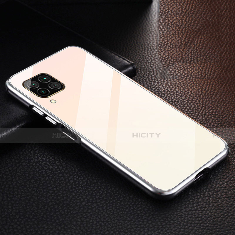 Custodia Lusso Alluminio Cover T02 per Huawei Nova 6 SE Argento