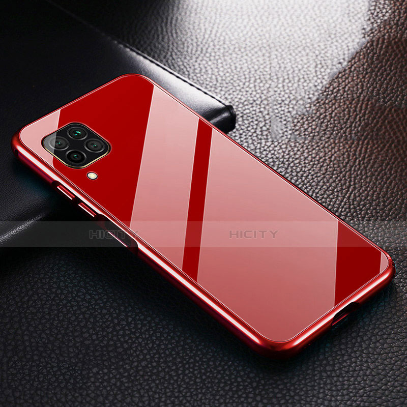 Custodia Lusso Alluminio Cover T02 per Huawei Nova 6 SE Rosso