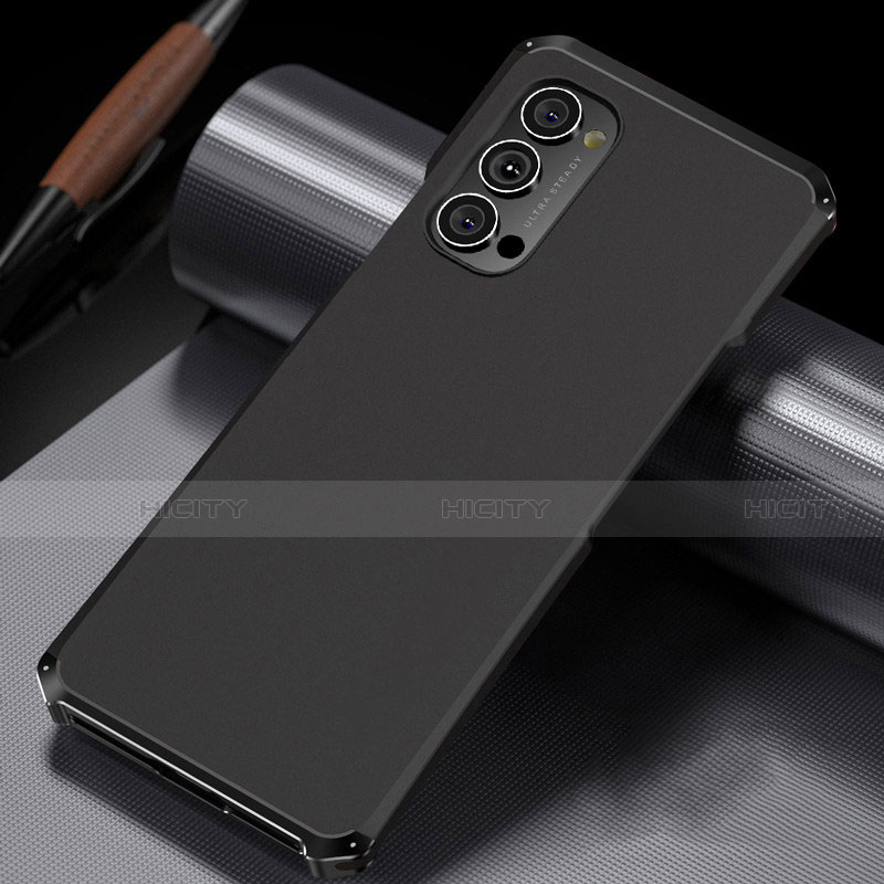 Custodia Lusso Alluminio Cover T02 per Oppo Reno4 Pro 5G