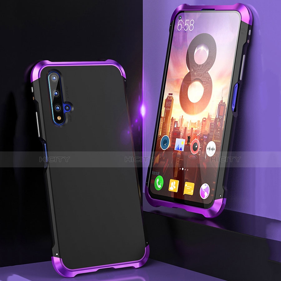 Custodia Lusso Alluminio Cover T03 per Huawei Nova 5T