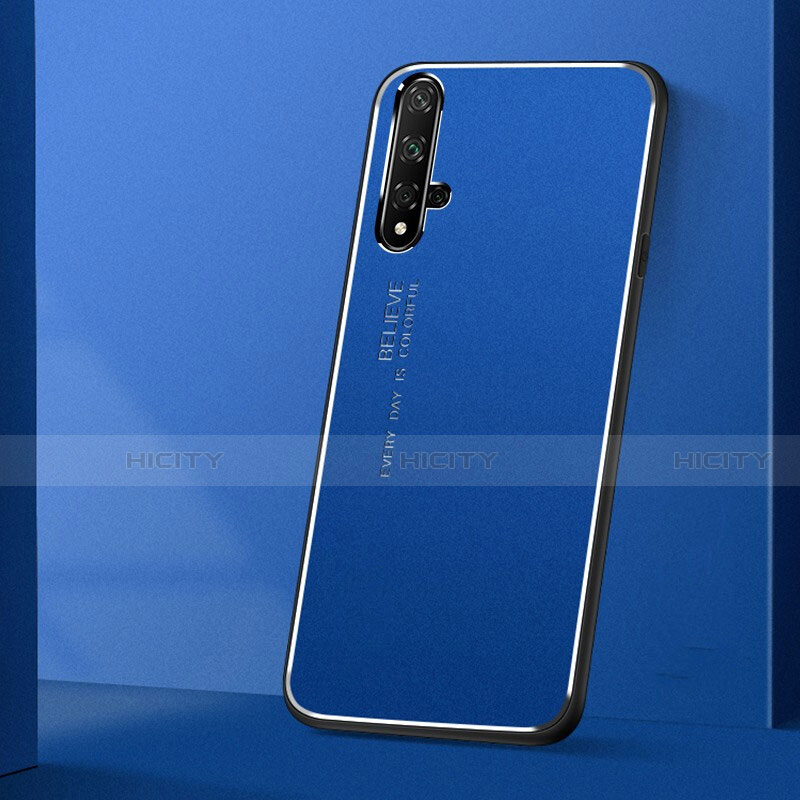 Custodia Lusso Alluminio Cover T04 per Huawei Honor 20S Blu