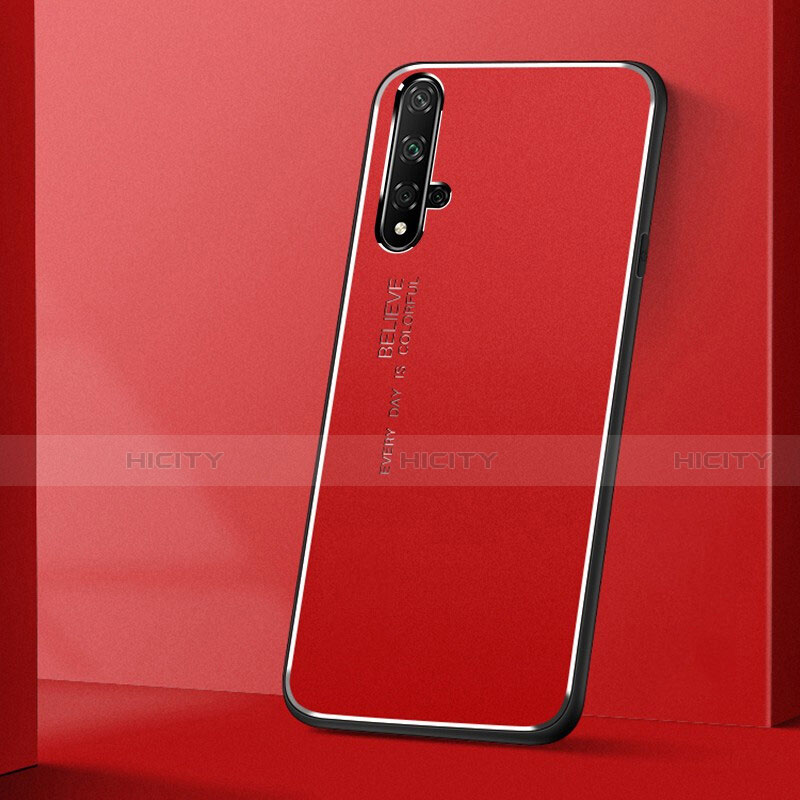 Custodia Lusso Alluminio Cover T04 per Huawei Honor 20S Rosso