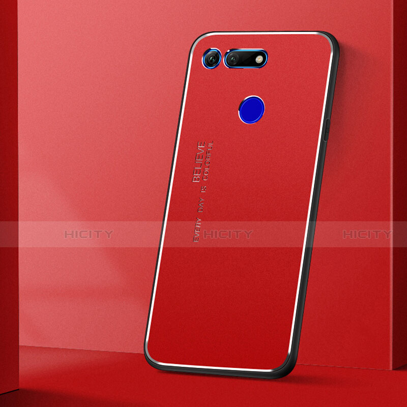 Custodia Lusso Alluminio Cover T04 per Huawei Honor View 20 Rosso