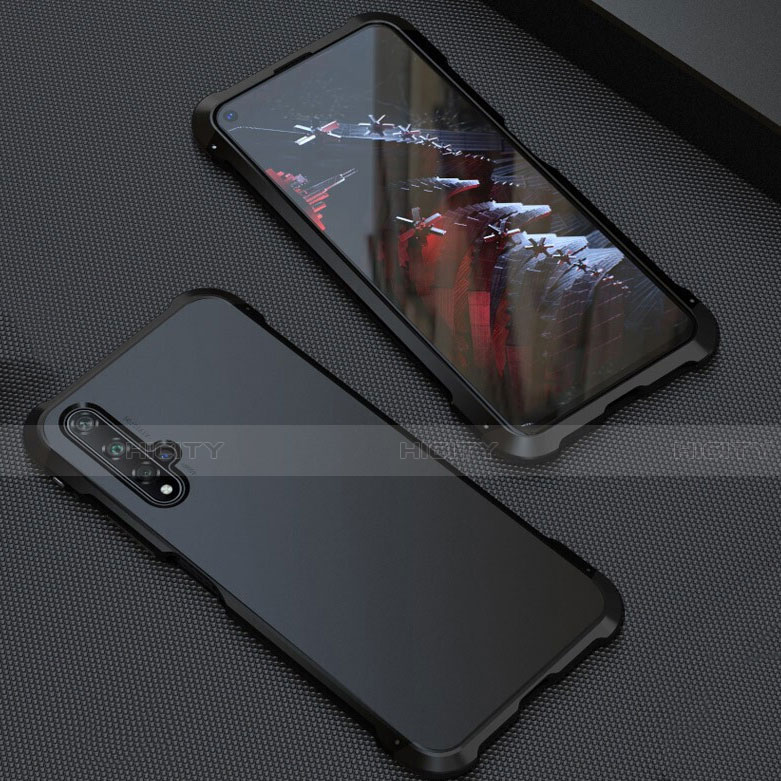 Custodia Lusso Alluminio Cover T05 per Huawei Honor 20S Nero