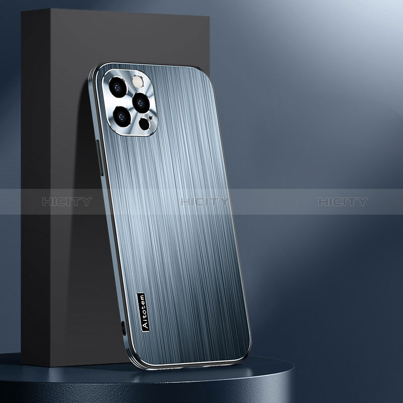 Custodia Lusso Alluminio e Silicone Laterale Cover AT1 per Apple iPhone 13 Pro