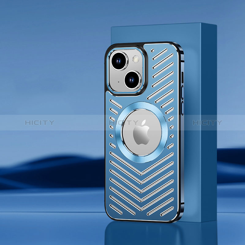 Custodia Lusso Alluminio e Silicone Laterale Cover con Mag-Safe Magnetic AC1 per Apple iPhone 14