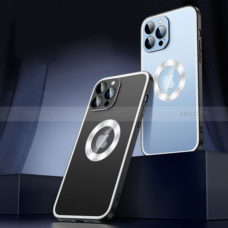 Custodia Lusso Alluminio e Silicone Laterale Cover con Mag-Safe Magnetic JL4 per Apple iPhone 14 Pro